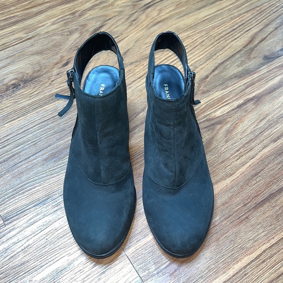 Franco Sarto Black Suede Cut out Bootie size 9 “Humble” - Picture 2 of 7